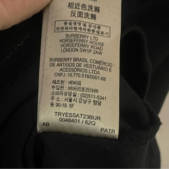 Burberry Brit Scoop Neck Three-Quarter Sleeve T-Shirt Size: S EUC - Picture 8 of 12